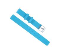 sourcing map Bracelet de Montre Bande Doux Caoutchouc 12mm Largeur, Rapide Release Rechange Silicone Montre Courroie, Ciel Bleu