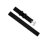 sourcing map Bracelet de Montre Bande Doux Caoutchouc 18mm Largeur, Rapide Release Rechange Silicone Montre Courroie, Noir