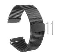 sourcing map Bracelet de montre de rechange en maille d'acier inoxydable à libération rapide avec boucle magnétique pour homme et femme, 20 mm, Acier inoxydable, Non