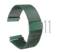 sourcing map Bracelet de montre de rechange en maille d'acier inoxydable à libération rapide avec boucle magnétique pour homme et femme, 20 mm, Acier inoxydable, Non