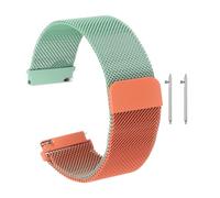 sourcing map Bracelet de montre de rechange en maille d'acier inoxydable à libération rapide avec boucle magnétique pour homme et femme, 20 mm, Acier inoxydable, Non