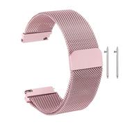 sourcing map Bracelet de montre de rechange en maille d'acier inoxydable à libération rapide avec boucle magnétique pour homme et femme, 20 mm, Acier inoxydable, Non