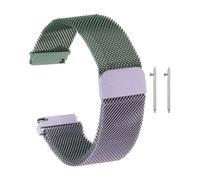 sourcing map Bracelet de montre de rechange en maille d'acier inoxydable à libération rapide avec boucle magnétique pour homme et femme, 20 mm, Acier inoxydable, Non