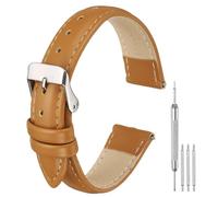 sourcing map Bracelet de montre en cuir pour homme et femme - Bracelet de montre à dégagement rapide - 10 mm, 12 mm, 14 mm, 16 mm, 18 mm, 20 mm, 22 mm, 24 mm - Bracelet plat fin et élégant avec outils