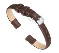 sourcing map Bracelet de montre en cuir véritable multi-tailles, plat fin et élégant pour homme et femme, 10 mm, Cuir, Pas de gemme