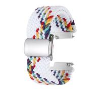 sourcing map Bracelet de montre en nylon de 18 mm à dégagement rapide pour homme et femme avec boucle magnétique, blanc