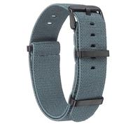 sourcing map Bracelet de montre en nylon élastique 20 mm - Étanche - Avec boucle noire - Pour homme et femme - Gris
