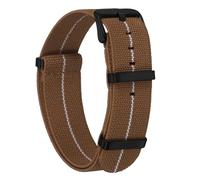 sourcing map Bracelet de montre en nylon élastique - Bracelet de montre français étanche - Avec boucle, 20 mm, Nylon, Pas de gemme