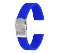 sourcing map Bracelet de montre en silicone souple à dégagement rapide avec boucle à pression pour homme et femme, 24mm, Silicone, Pas de gemme