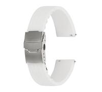 sourcing map Bracelet de montre en silicone souple à dégagement rapide avec boucle à pression pour homme et femme, 18mm, Silicone, Pas de gemme