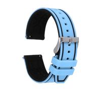 sourcing map Bracelet de montre en silicone souple à libération rapide pour homme et femme, 22mm