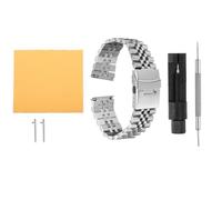 sourcing map Bracelet de montre universel en maille d'acier inoxydable à libération rapide avec fermoir déployant, double verrouillage pour homme et femme, 18mm, Acier inoxydable