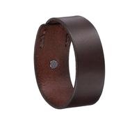 sourcing map Bracelet rétro réglable en cuir vierge de 25,4 x 3,8 cm pour loisirs créatifs, fabrication de bijoux pour homme et femme, marron