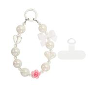 sourcing map Breloque de téléphone en perles de cristal - Lanière de téléphone portable avec languette d'attache pour porte-clés pour smartphone femme