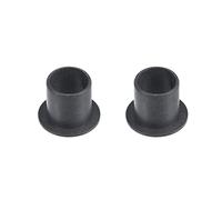 sourcing map Bride Manchon Roulements 12mm Alésage 14mm OD 15mm Longueur POM Enveloppé Sans Huile Bagues Noir 2pcs