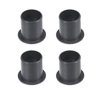 sourcing map Bride Manchon Roulements 16mm Alésage 18mm OD 21mm Longueur POM Enveloppé Sans Huile Bagues Noir 4pcs