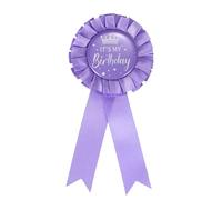 sourcing map Broche en fer blanc avec inscription « It's My Birthday » pour femmes et hommes - Décorations de fête d'anniversaire, 6 inch, Polyester