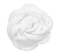 sourcing map Broche en forme de rose faite à la main en tissu satiné, 3.1 Inch, Soie
