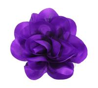 sourcing map Broche en forme de rose faite à la main en tissu satiné élégant pour femme, mariage, fête, banquet, robe, 4.3 Inch, Soie