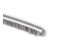 sourcing map Brosse Coupe-froid 15M/49.2pied Fente Carte Bande Étanchéité Pile Coupe-froid Élastique Brosse pour Porte Fenêtre 7x8mm/WxH