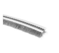 sourcing map Brosse Coupe-froid 15M/49.2pied Fente Carte Bande Étanchéité Pile Coupe-froid Élastique Brosse pour Porte Fenêtre 7x6mm/WxH