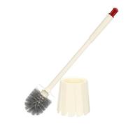 sourcing map Brosse de toilette, brosse de cuvette de toilette avec support en forme de pétales, ensemble de brosse de nettoyage à long manche à poils durables pour la maison, accessoires de nettoyage
