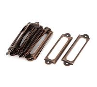 sourcing map Bureau bibliothèque 60 x 17 mm-Étiquettes pour dossiers tiroir-Cuivre/Lot de 20