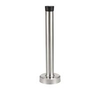 sourcing map Butée de Porte 201 Acier Inoxydable Butoir Arrêt Door Stopper Butoir Mural Pare-Choc Caoutchouc 150mm Haut
