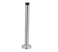 sourcing map Butée de Porte 201 Acier Inoxydable Butoir Arrêt Door Stopper Mural Pare-Choc Caoutchouc 200mm Haut