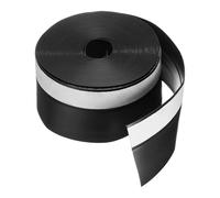 sourcing map Butée de porte en silicone avec ruban adhésif pour fenêtre de maison, douche, espaces vitrés, 8 m x 45 mm, noir