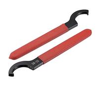 sourcing map C Crochet Clé Clé Collet Mandrin pour 28-32mm Rond Écrou avec Rouge Antidérapant Poignée 2Pcs