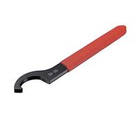 sourcing map C Crochet Clé Clé Collet Mandrin pour 34-36mm Rond Écrou avec Rouge Antidérapant Poignée