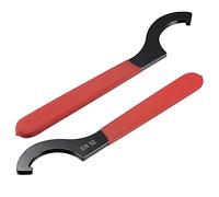 sourcing map C Crochet lé pour Serrage Tour ER32 Collet Mandrin Écrou avec Rouge Antidérapant Poignée 2Pcs