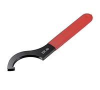 sourcing map C Crochet Clé Clé pour Serrage Tour ER40 Collet Mandrin Écrou avec Rouge Antidérapant Poignée