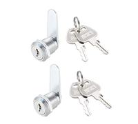 sourcing map Cabinet Serrure à Came à Gobelet, 13/16" Cylindre Longueur avec No.3 Came Apte sur 1/2" Max Épais Panneau Clés Identiques 2Pcs