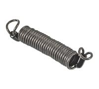 sourcing map Câble antivol à disque en acier tressé avec double boucle pour vélo - 1,5 m - 2,5 mm - Noir