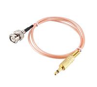 sourcing map Câble audio coaxial BNC mâle vers 3,5 mm mono TS mâle 50 ohm 0,6 m