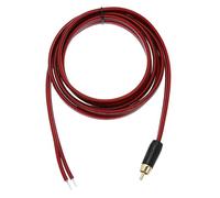 sourcing map Câble audio RCA vers fil nu à extrémité ouverte, 2 m, 14 AWG, câble d'extension RCA pour guitare, haut-parleurs