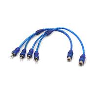 sourcing map 2pcs 12 Pouce Long Femelle vers 2 RCA mâle Adaptateur Splitter Câble Audio Y pour Voiture
