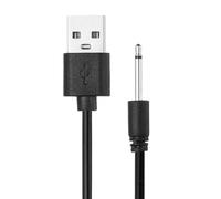 sourcing map Câble de charge CC 5 V 1 A USB vers DC Noir 7,8 m | Cordon de charge rapide 2,5 mm Longueur de la tête 18 mm pour équipement de beauté, baguette magique, masseurs, jouets