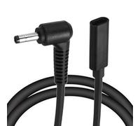 sourcing map Câble de charge rapide USB C vers DC PD, 4 mm x 1,7 mm, 65 W/18 V-20 V DC, entrée de type C, adaptateur jack 3,25 A pour routeur, appareil photo, boîte TV, lampe de bureau (noir)