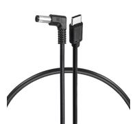 sourcing map Câble de déclenchement PD 36 W, 12 V 3 A, 5,5 x 2,1 mm, cordon d'alimentation à angle droit de type C, câble de charge rapide pour moniteur portable, caméra de sécurité