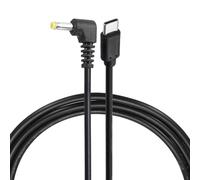 sourcing map Câble de déclenchement PD 45 W, 15 V 3 A, 4 x 1,7 mm, cordon d'alimentation à angle droit de type C, câble d'alimentation rapide USB C vers DC PD, câble de charge rapide pour moniteur