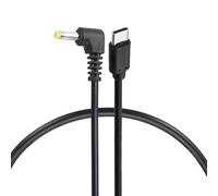 sourcing map Câble de déclenchement PD 45 W, 15 V 3 A, 4 x 1,7 mm, cordon d'alimentation à angle droit de type C, câble de charge rapide pour moniteur portable, caméra de sécurité