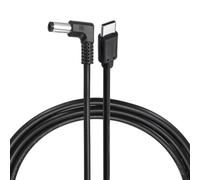 sourcing map Câble de déclenchement PD 60 W, 20 V 3 A, 5,5 x 2,1 mm, cordon d'alimentation à angle droit de type C, câble d'alimentation rapide USB C vers DC PD, câble de charge rapide pour moniteur