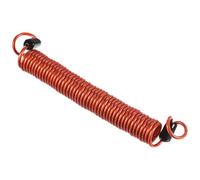 sourcing map Câble de rappel, verrouillage de disque - Câble de rappel de sécurité en acier à ressort - 2,5 m - 2,5 mm - Revêtement vinyle avec double boucle pour casque de vélo, moto, scooter, rouge