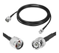 sourcing map Câble d'extension coaxial RG58 type N vers BNC 3 m 50 Ohm à faible perte BNC mâle vers N mâle pour analyseur de spectre, antenne Jambon, Oscilloscope, applications RF