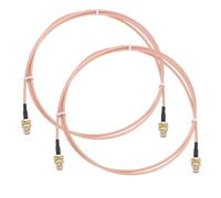 sourcing map Câble d'extension d'antenne SMA, 1 m, trou intérieur SMA femelle vers trou intérieur femelle RG316 à faible perte pour système réseau 0-6G antenne radio WLAN Jumper (2 pièces)