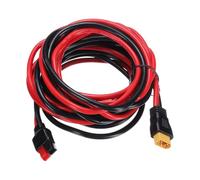 sourcing map Câble d'extension XT60 600 VDC XT60 mâle vers connecteur de batterie unipolaire rouge et noir pour batterie télécommandée, station d'alimentation portable, panneau solaire