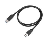 sourcing map Câble d'imprimante USB 3.0, 1 m USB de type A mâle vers type B mâle haute vitesse pour ordinateur portable, connexion à l'imprimante, noir